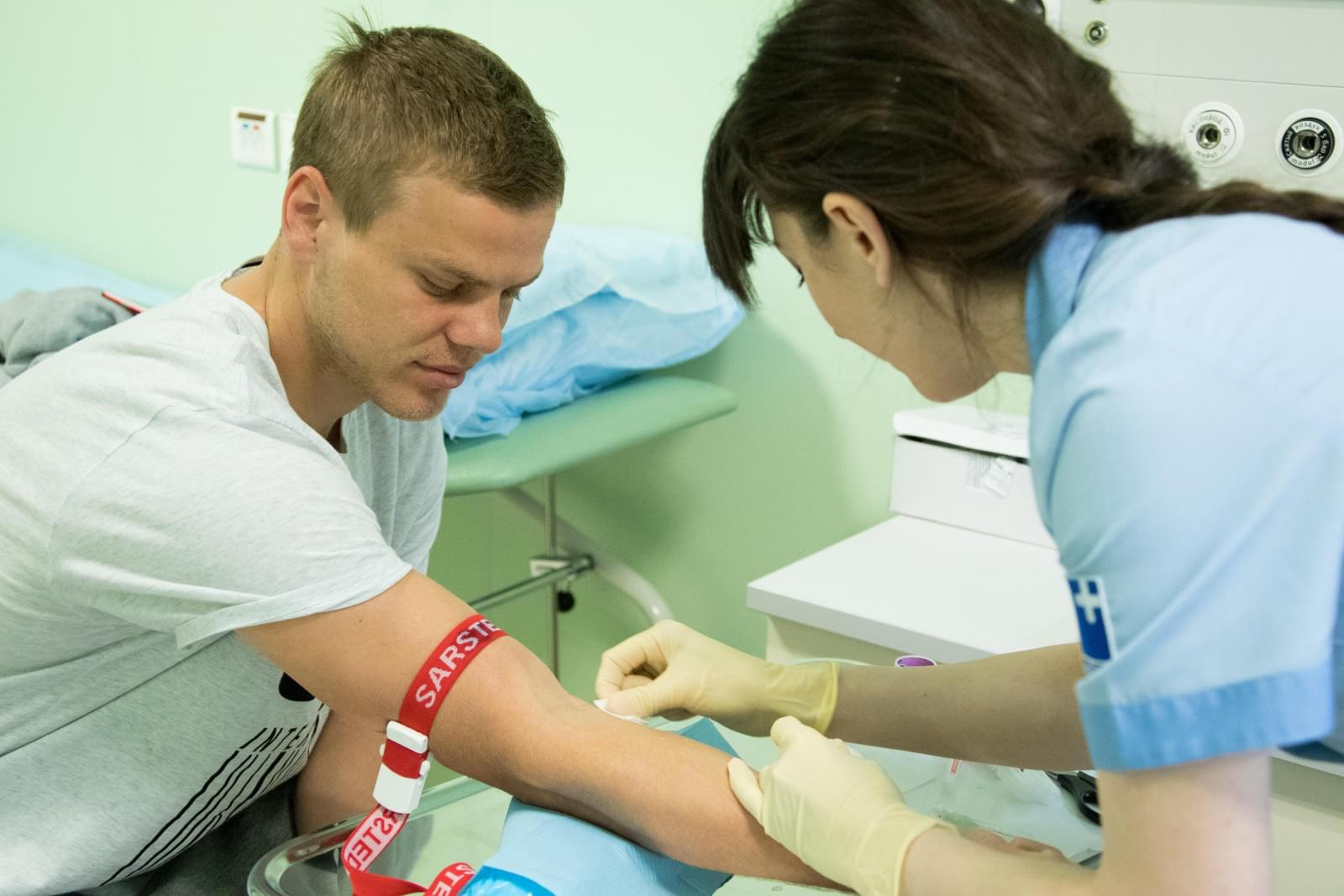 Второй день медосмотр футболистов основного состава ФК «Зенит»