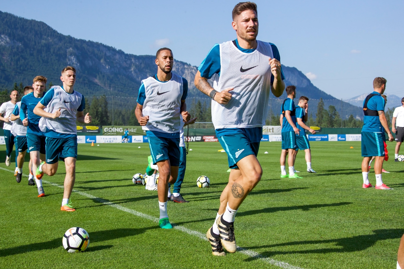 «Газпром»-тренировочные сборы в Австрии: 15 июня, вечерняя тренировка