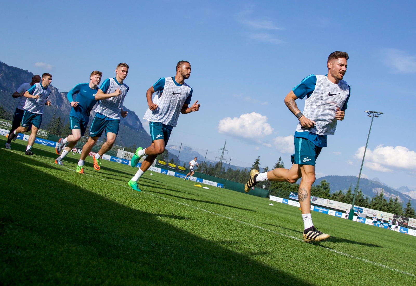 «Газпром»-тренировочные сборы в Австрии: 15 июня, вечерняя тренировка