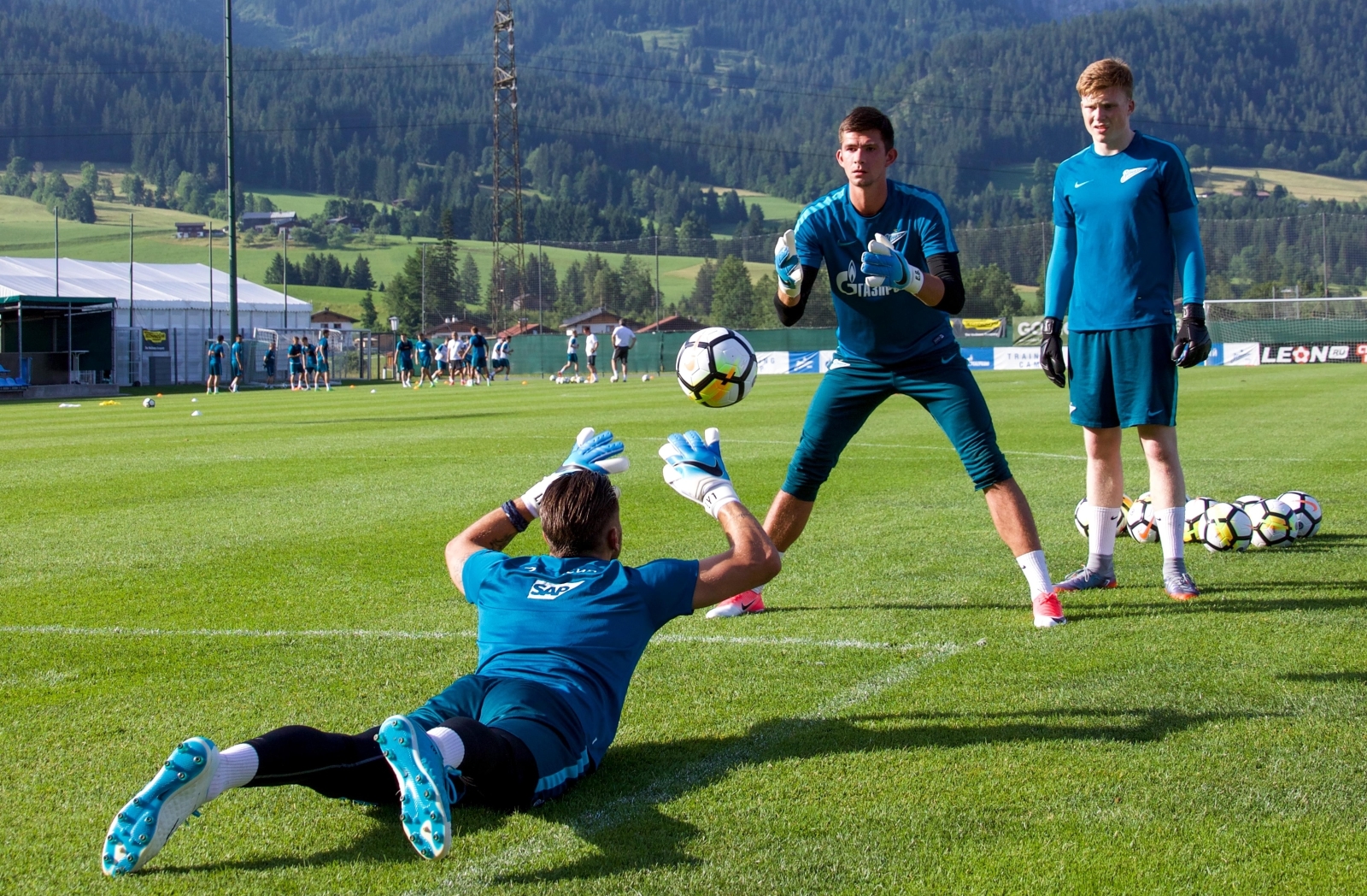 «Газпром»-тренировочные сборы в Австрии: 15 июня, вечерняя тренировка