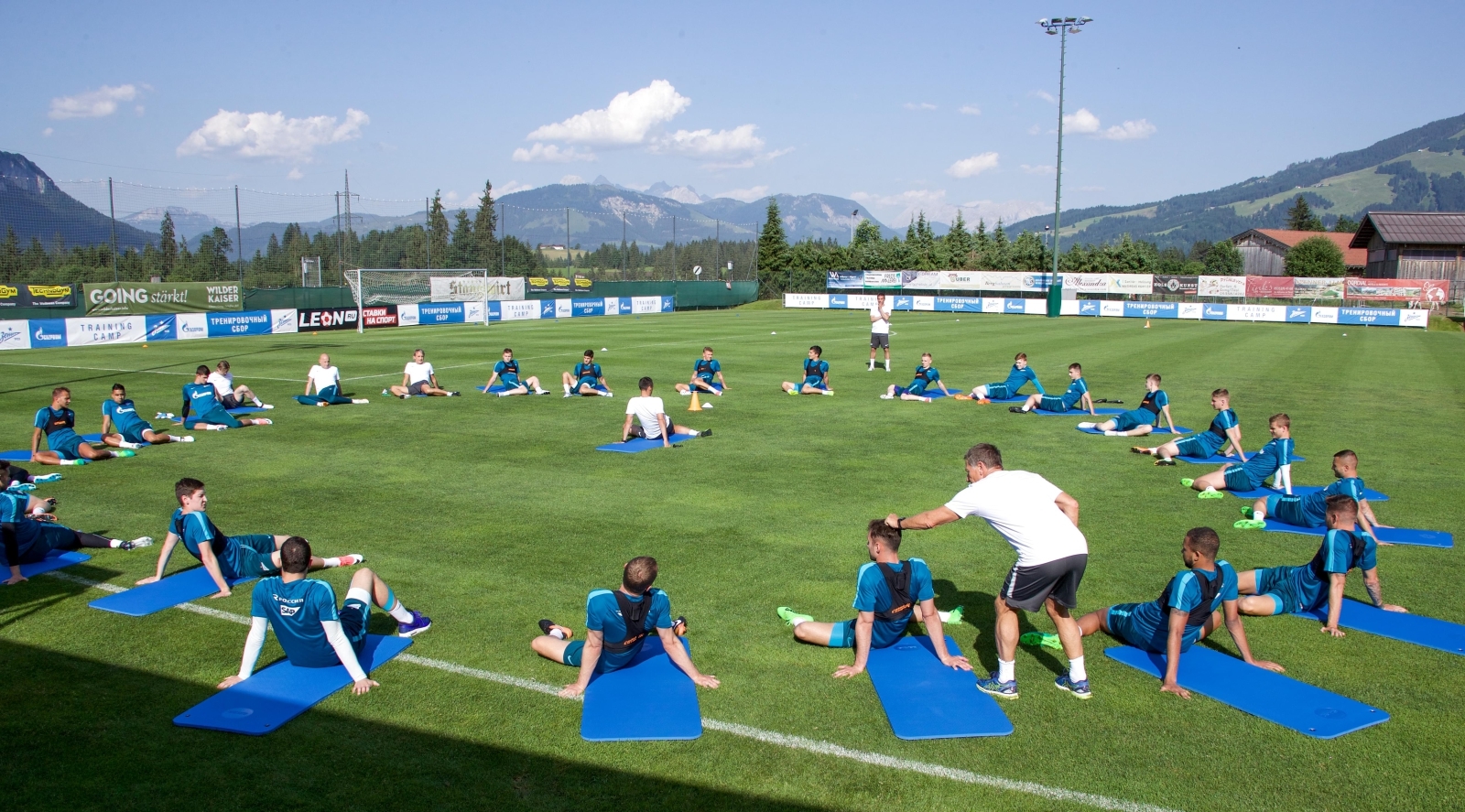 «Газпром»-тренировочные сборы в Австрии: 15 июня, вечерняя тренировка