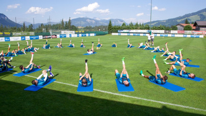 «Газпром»-тренировочные сборы в Австрии: 15 июня, вечерняя тренировка