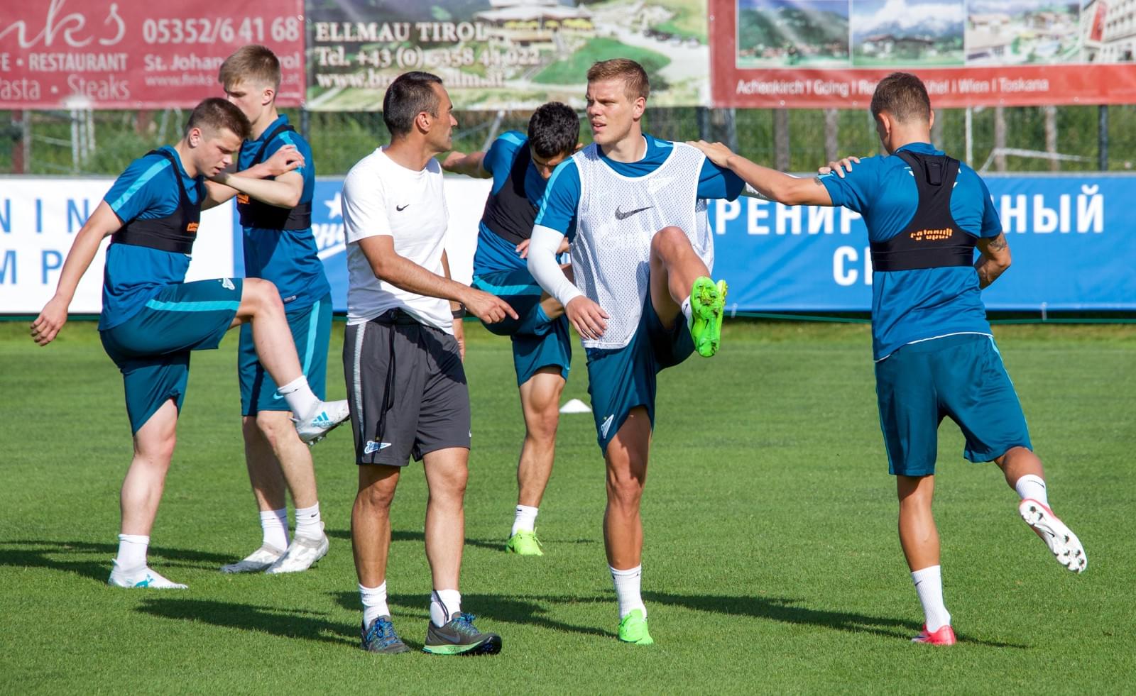 «Газпром»-тренировочные сборы в Австрии: 15 июня, вечерняя тренировка