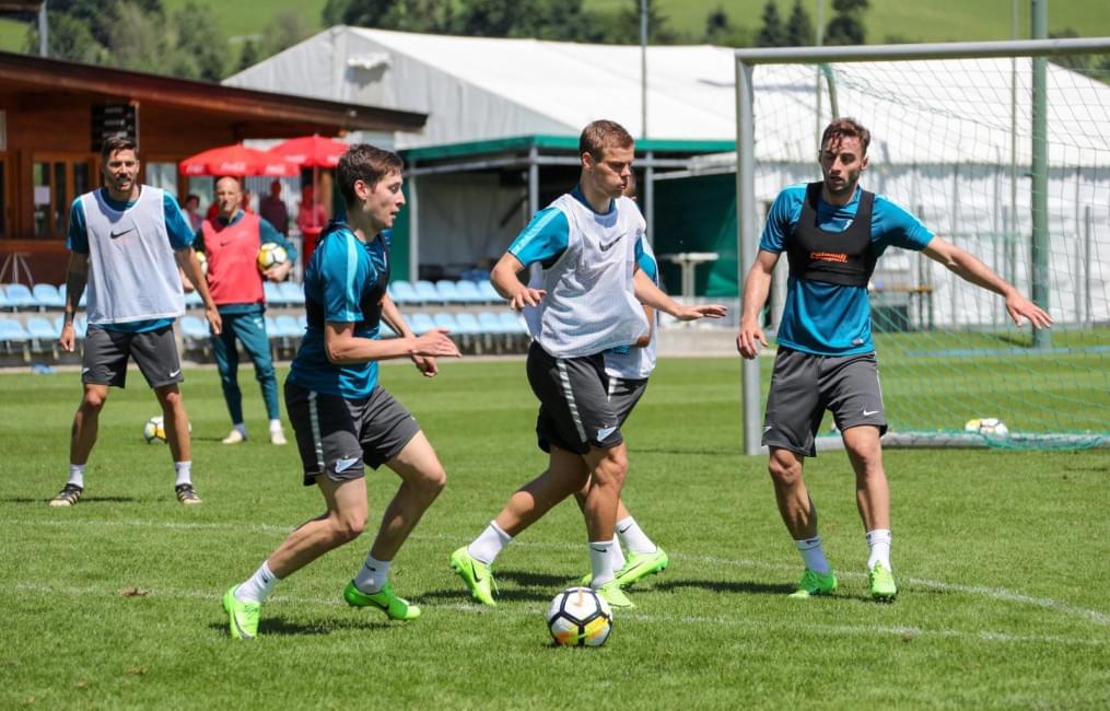 «Газпром»-тренировочные сборы в Австрии: 18 июня, утренняя тренировка