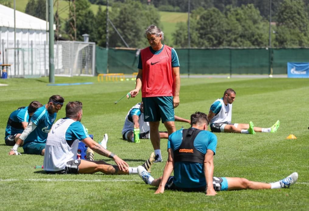 «Газпром»-тренировочные сборы в Австрии: 18 июня, утренняя тренировка