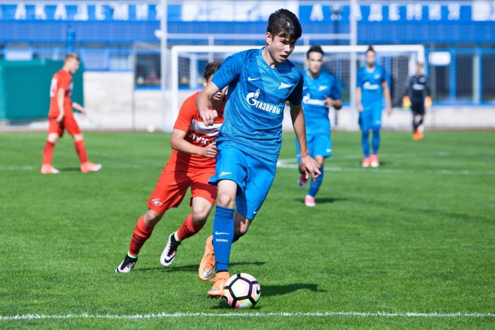 Матч между командами академий «Зенита» и московского «Спартака»