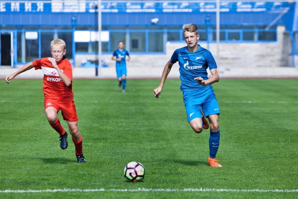 Матч между командами академий «Зенита» и московского «Спартака»