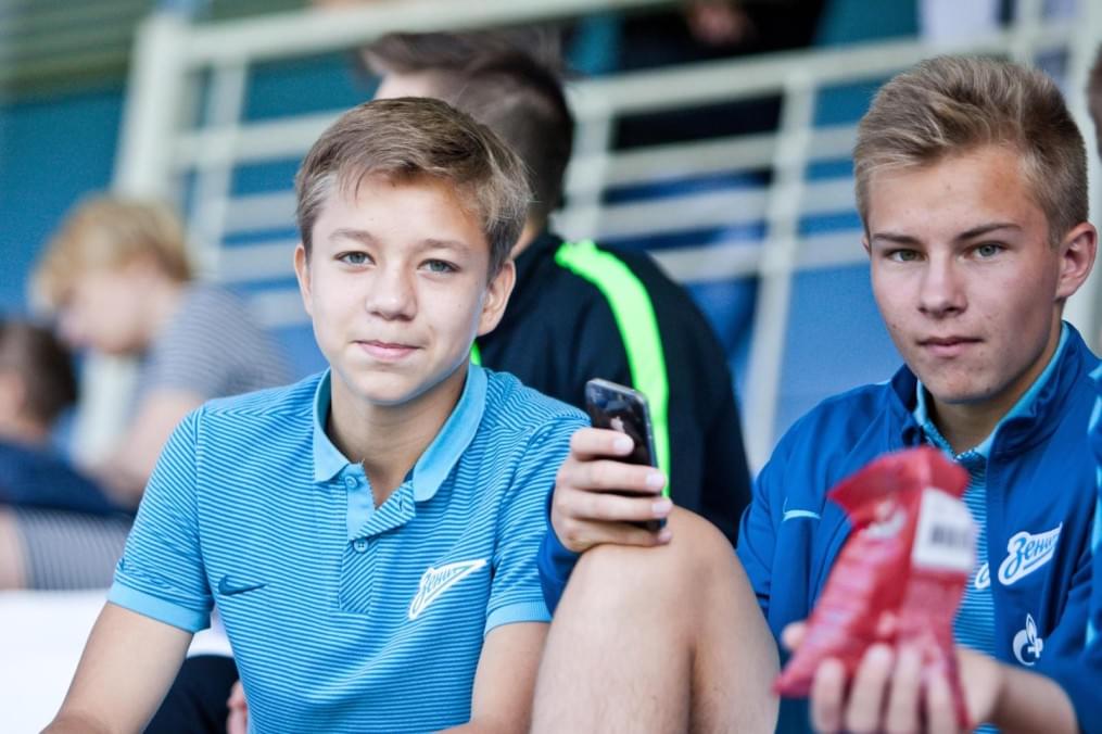 Матч между командами академий «Зенита» и московского «Спартака»