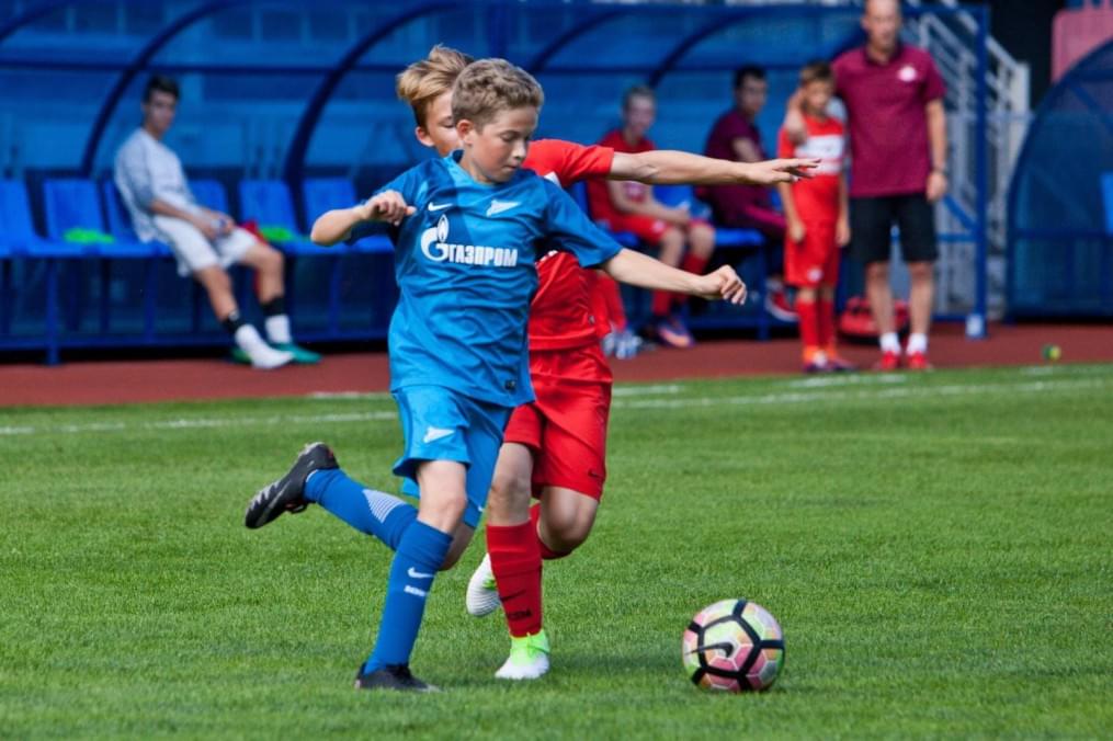 Матч между командами академий «Зенита» и московского «Спартака»