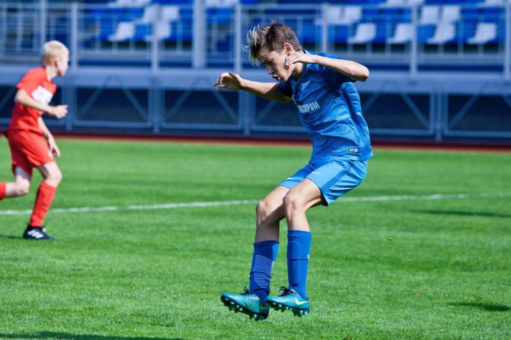 Матч между командами академий «Зенита» и московского «Спартака»