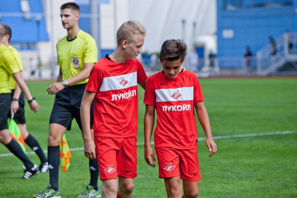 Матч между командами академий «Зенита» и московского «Спартака»