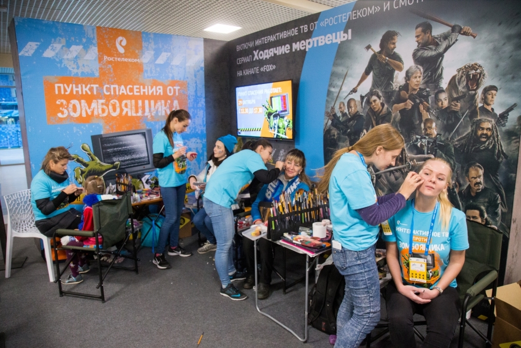 Интерактивная площадка «Будь Человеком!» от «Ростелеком» на матче «Зенит» — «Локомотив»