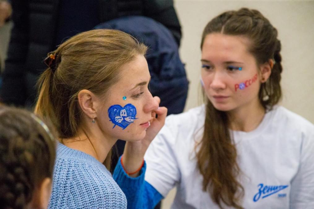 Интерактивная площадка «Вместе на высоте!» от авиакомпании «Россия» на матче «Зенит» — «Локомотив»