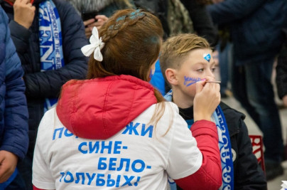 Интерактивная площадка «Вместе на высоте!» от авиакомпании «Россия» на матче «Зенит» — «Локомотив»