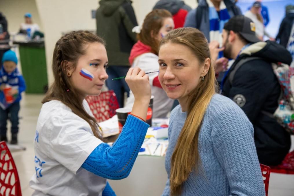Интерактивная площадка «Вместе на высоте!» от авиакомпании «Россия» на матче «Зенит» — «Локомотив»