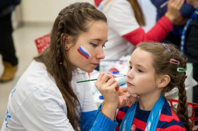 Интерактивная площадка «Вместе на высоте!» от авиакомпании «Россия» на матче «Зенит» — «Локомотив»