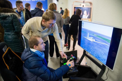 Интерактивная площадка «Вместе на высоте!» от авиакомпании «Россия» на матче «Зенит» — «Локомотив»