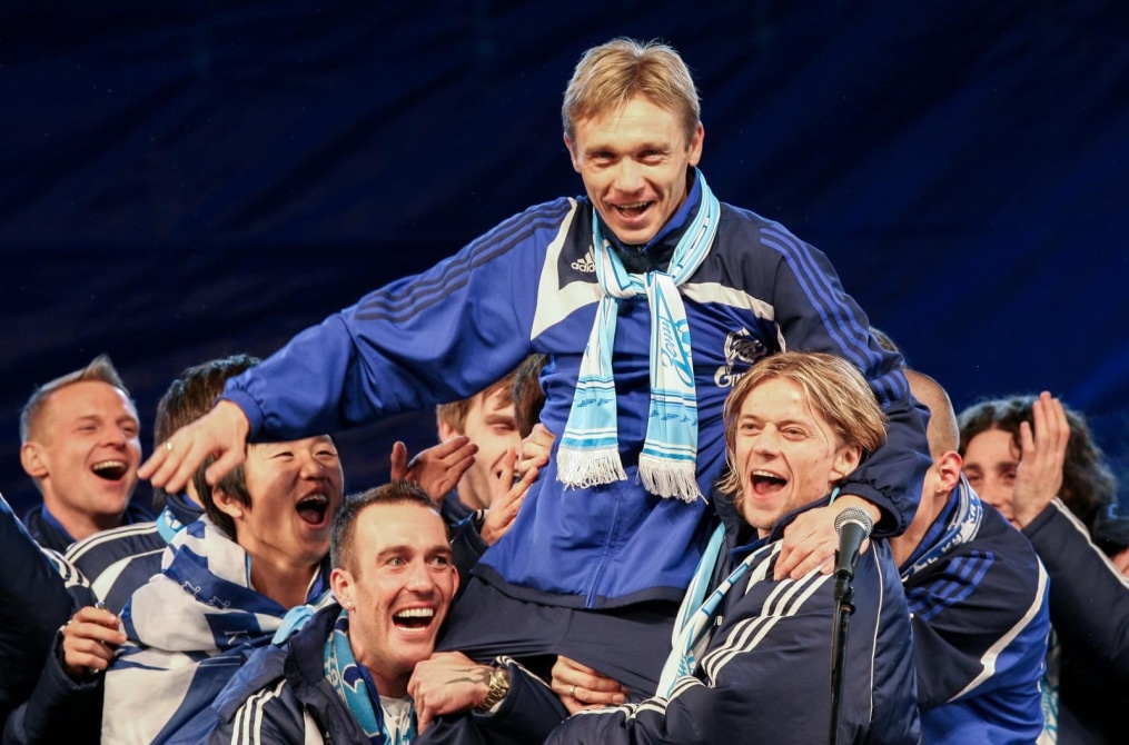 Празднование чемпионства «Зенита» на стадионе «Петровский»