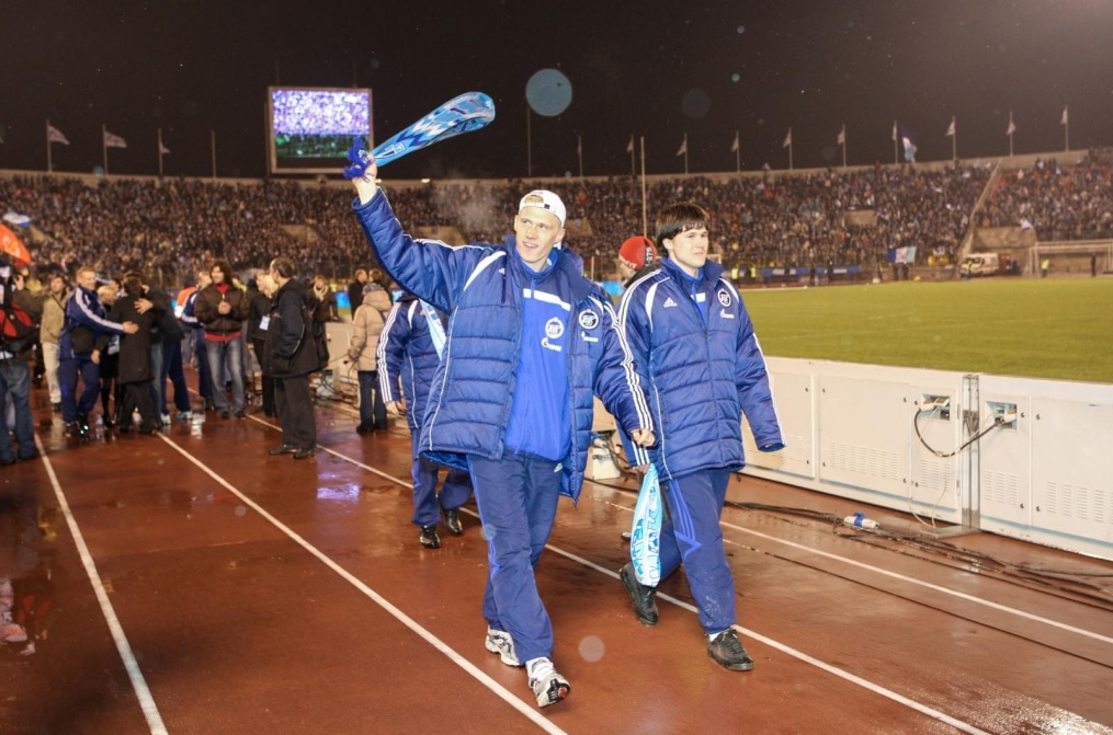 Празднование чемпионства «Зенита» на стадионе «Петровский»