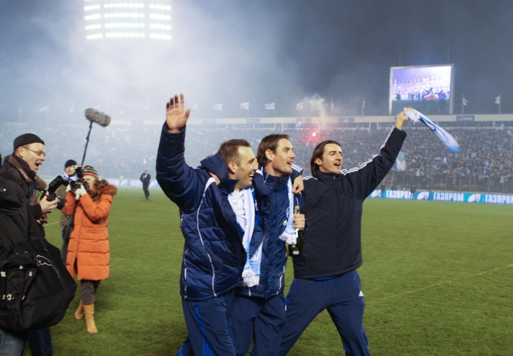 Празднование чемпионства «Зенита» на стадионе «Петровский»