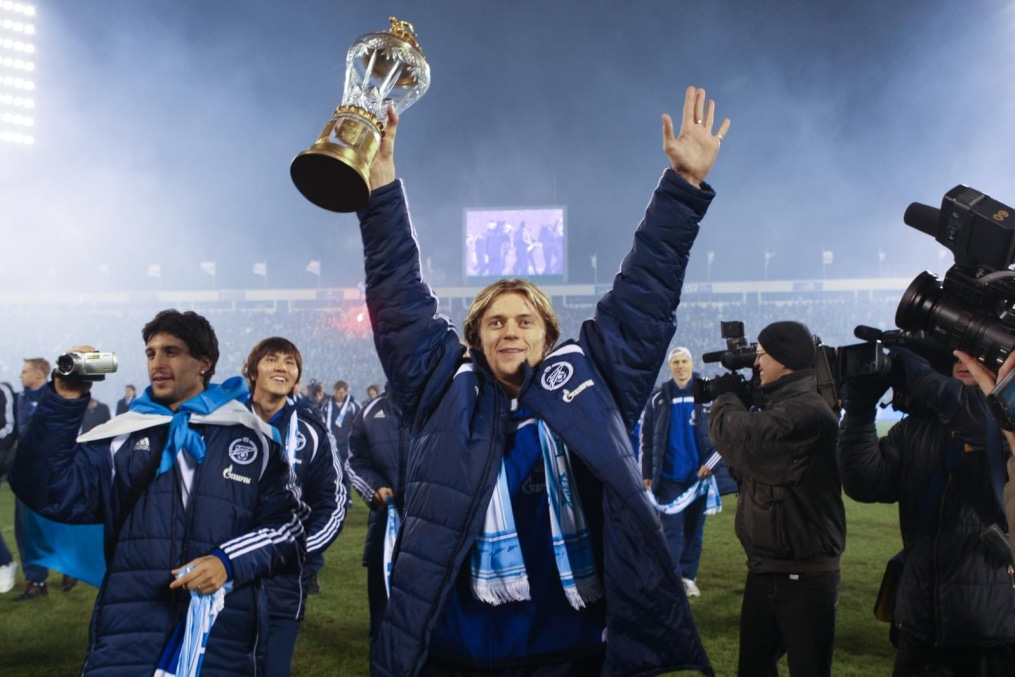 Празднование чемпионства «Зенита» на стадионе «Петровский»