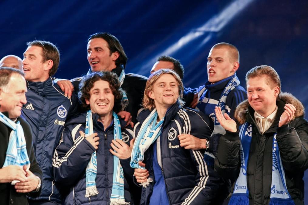 Празднование чемпионства «Зенита» на стадионе «Петровский»