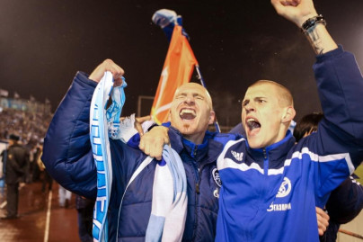 Празднование чемпионства «Зенита» на стадионе «Петровский»