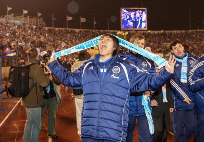 Празднование чемпионства «Зенита» на стадионе «Петровский»