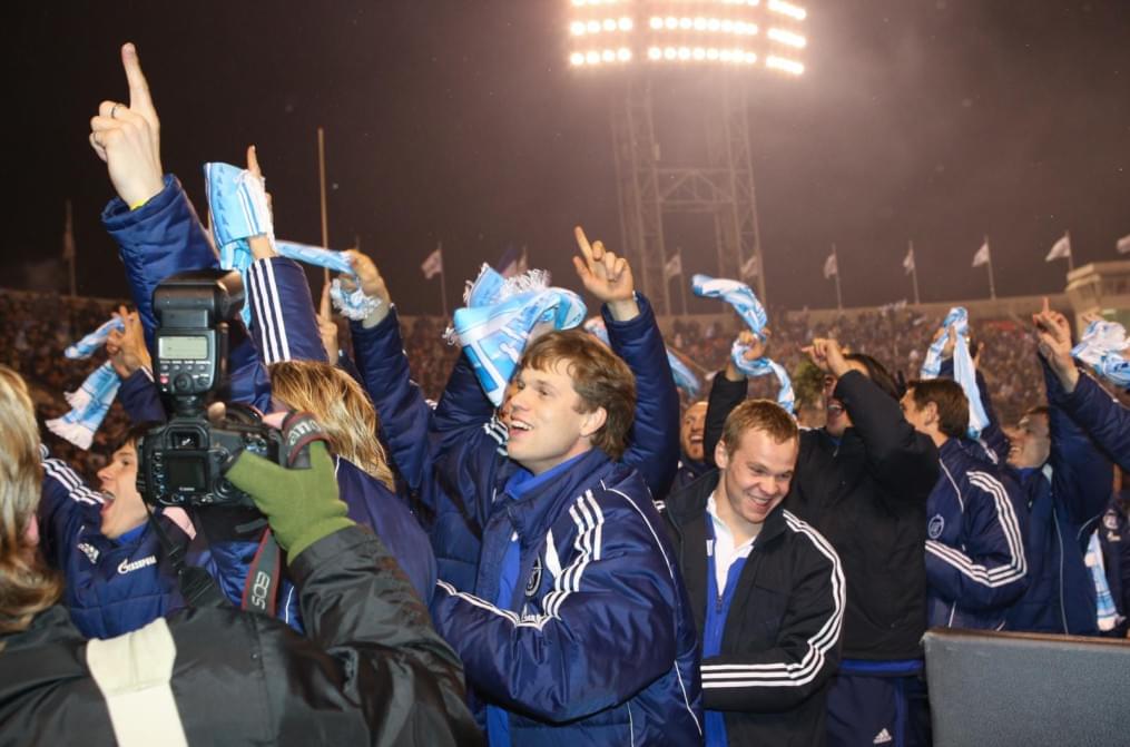 Празднование чемпионства «Зенита» на стадионе «Петровский»