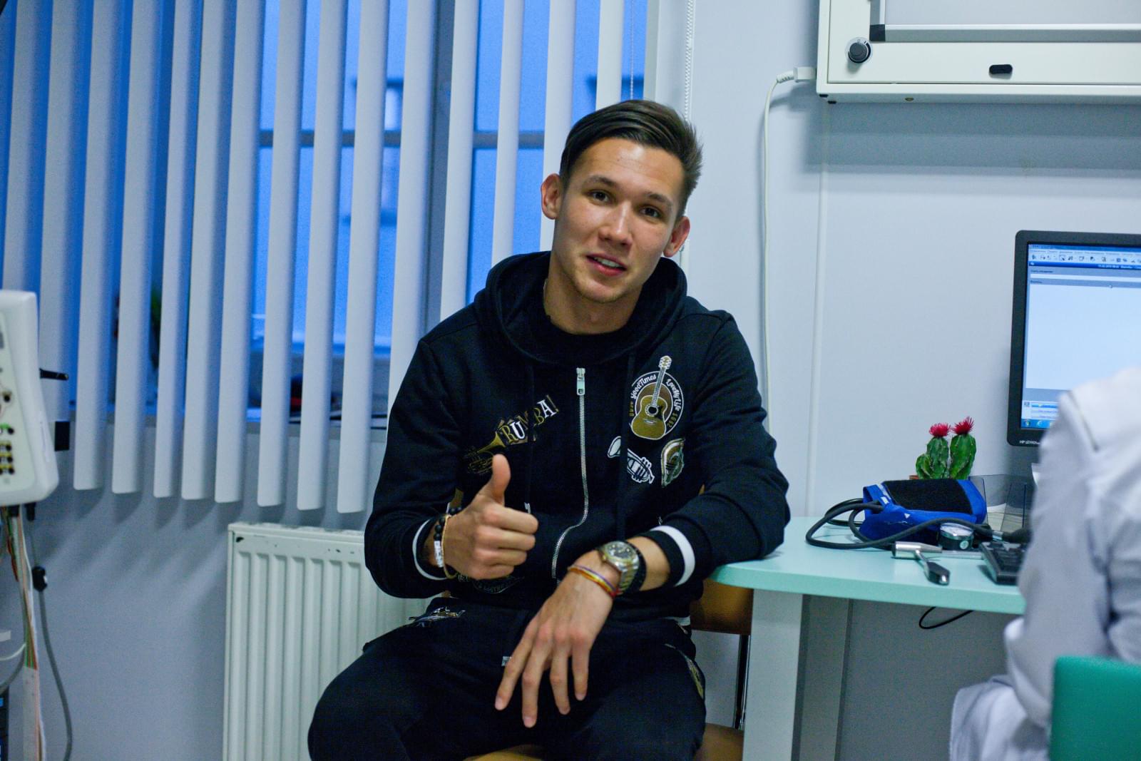 Медосмотр  Эльмира Набиуллина, нового игрока «Зенита»