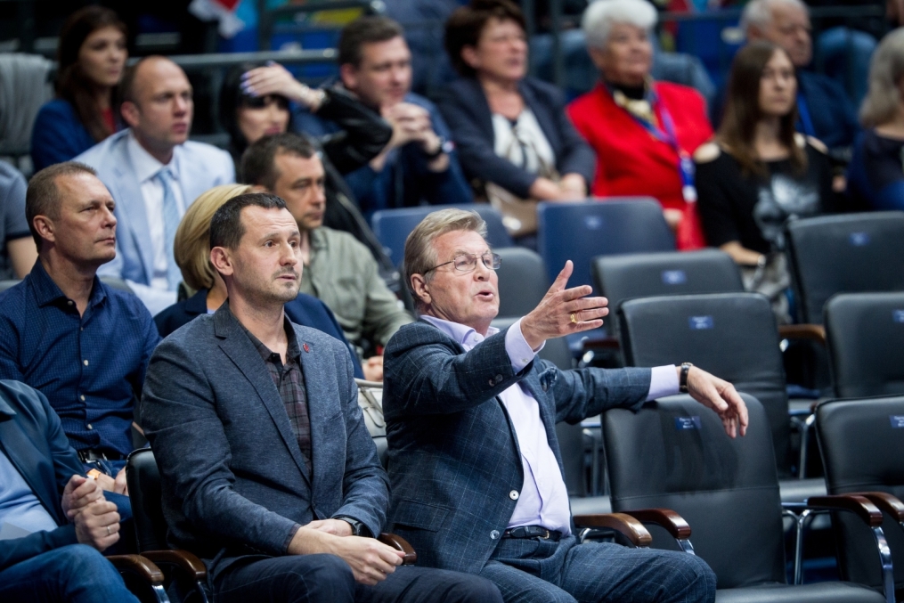 Болельщики на метче за третье место Единой Лиги ВТБ 2017/2018 УНИКС — «Зенит»