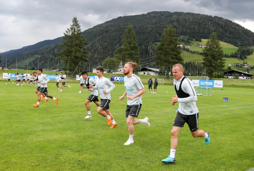 «Газпром» — тренировочные сборы в Австрии: 27 июня, утренняя тренировка