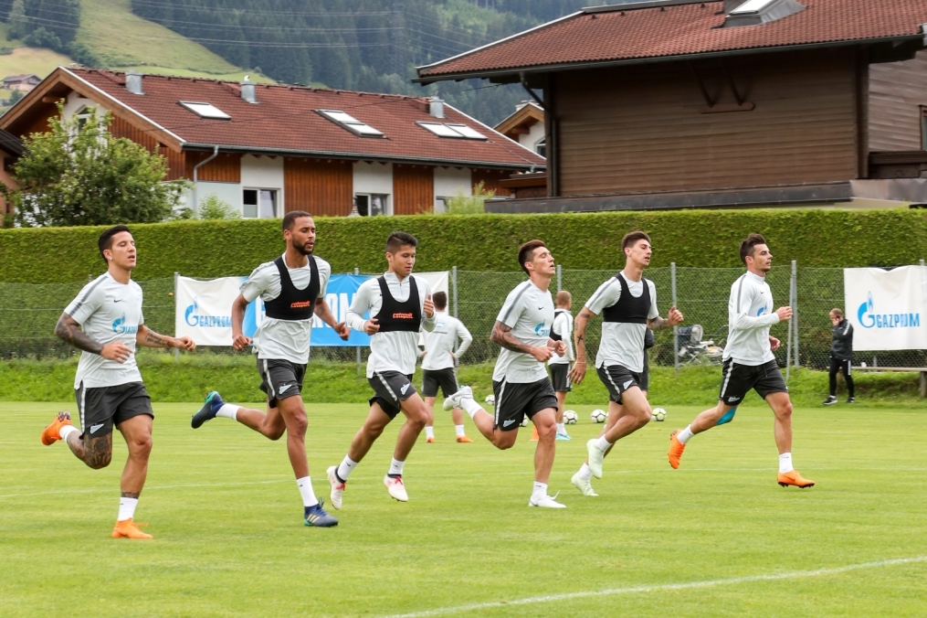 «Газпром» — тренировочные сборы в Австрии: 27 июня, утренняя тренировка