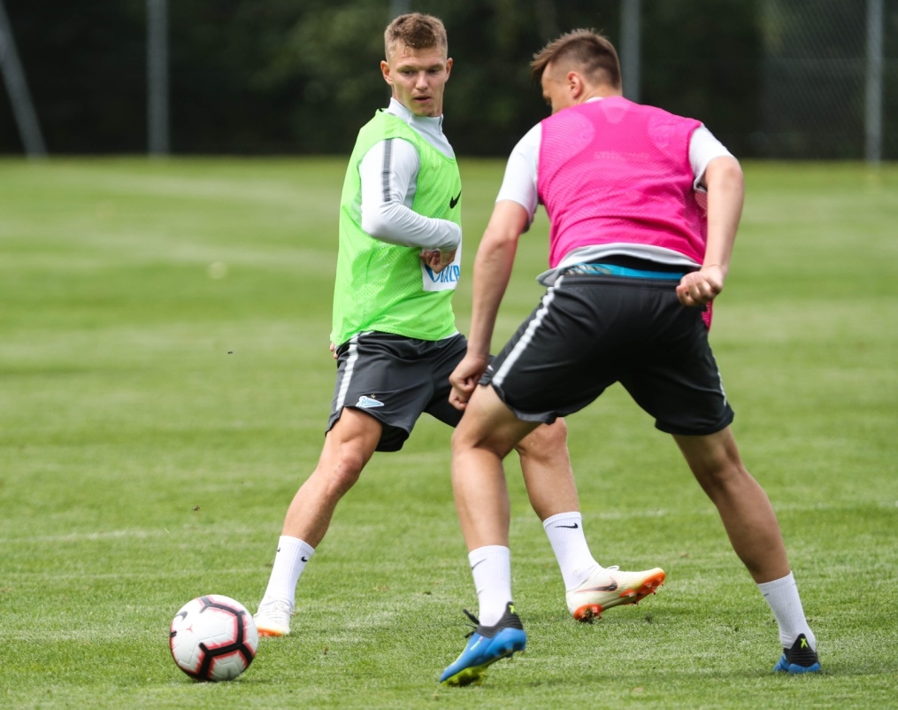 Вторые «Газпром» — тренировочные сборы в Австрии: 5 июля, утренняя тренировка