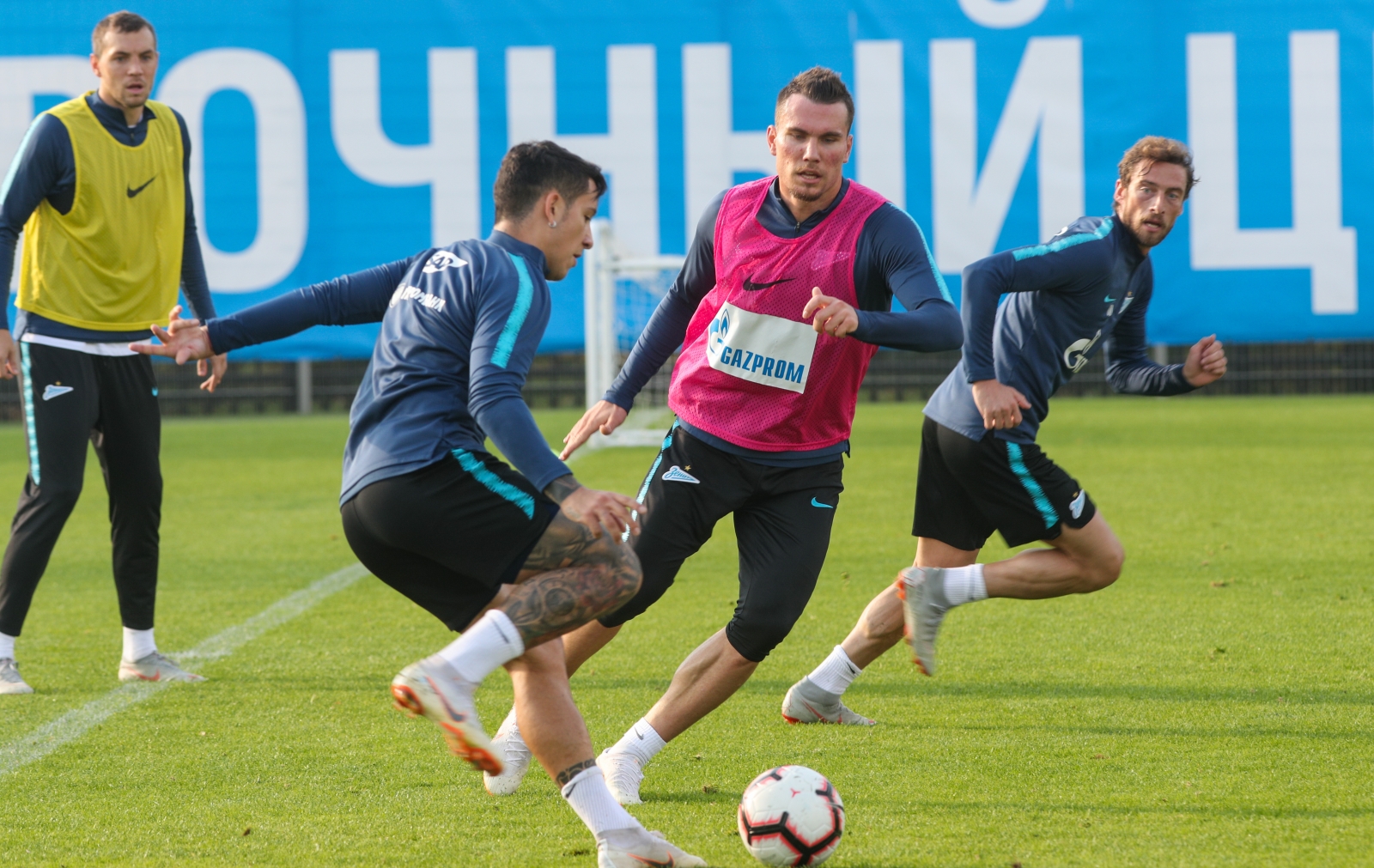 Тренировка «Зенита» перед матчем с «Динамо»