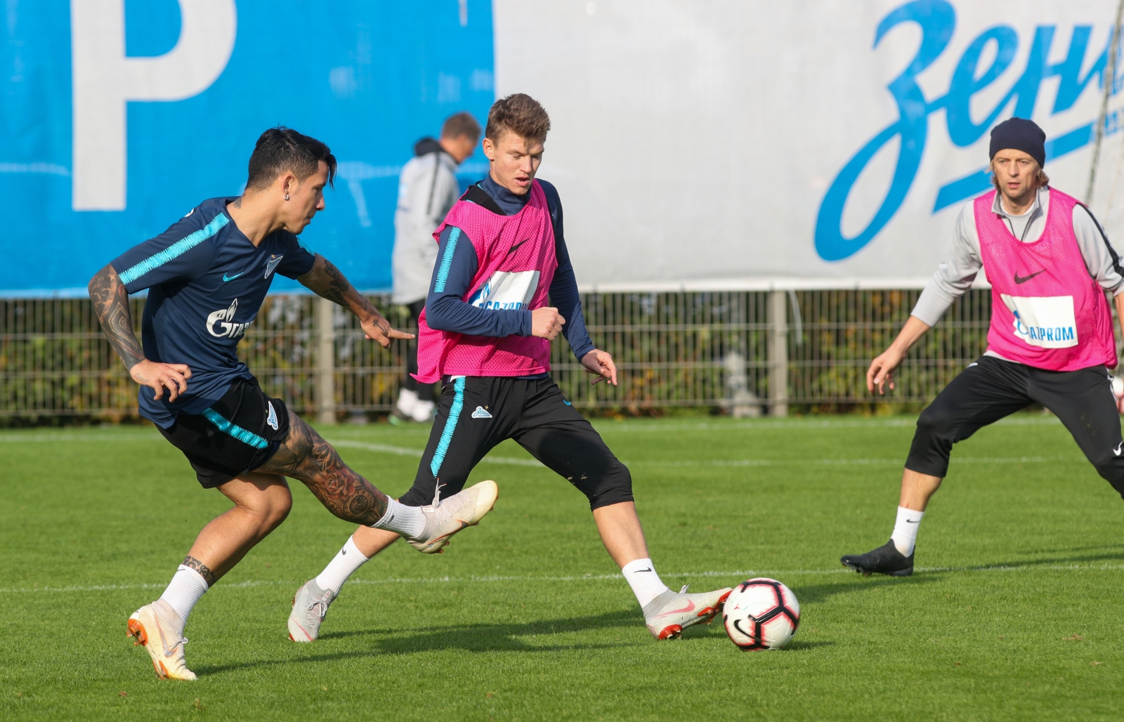 Тренировка «Зенита» перед матчем с «Динамо»