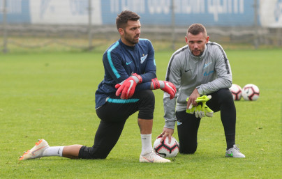 Тренировка «Зенита» перед матчем с «Динамо»