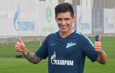 Тренировка «Зенита» перед матчем с «Динамо»