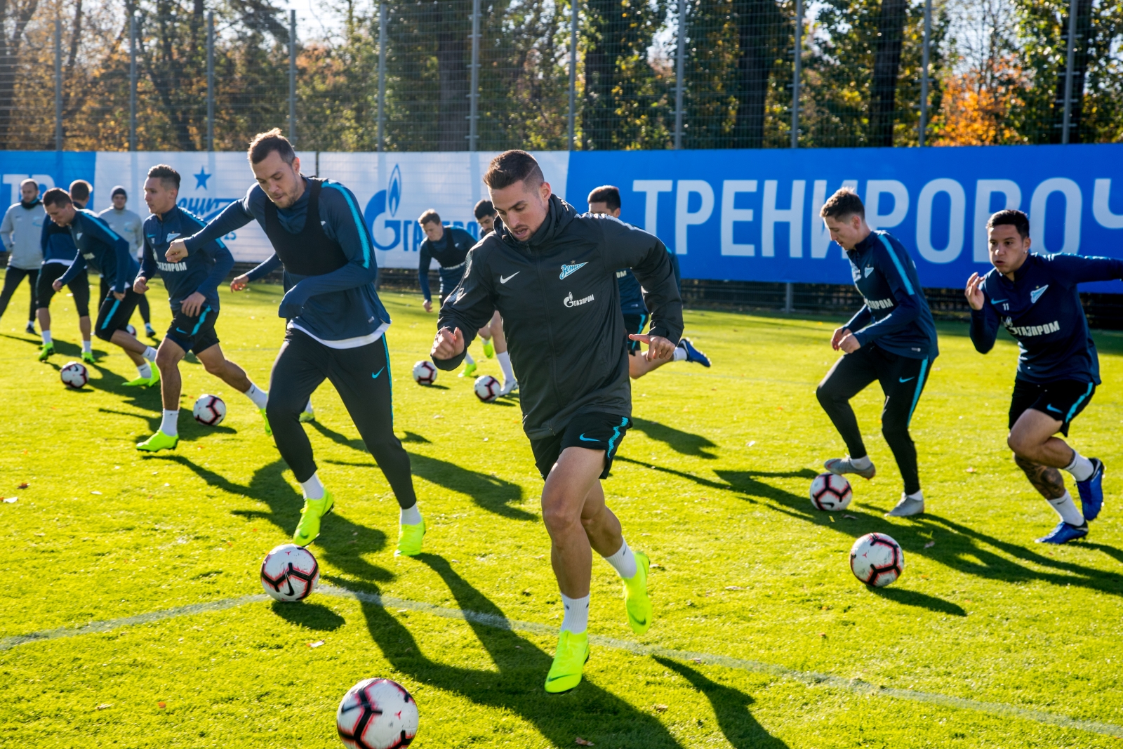 Открытая тренировка «Зенита» перед матчем с «Динамо»