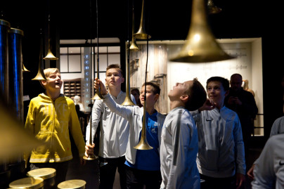 Команда Академии 2006 на экскурсии в музее железных дорог