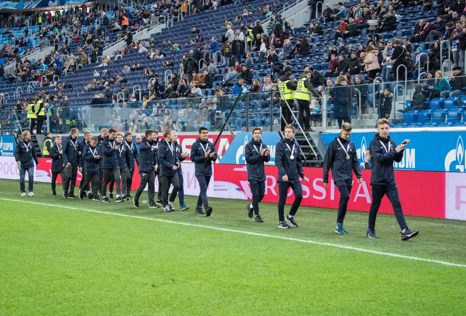 Чествование сборной Северо-Запада на матче «Зенит» — «Шальке 04»