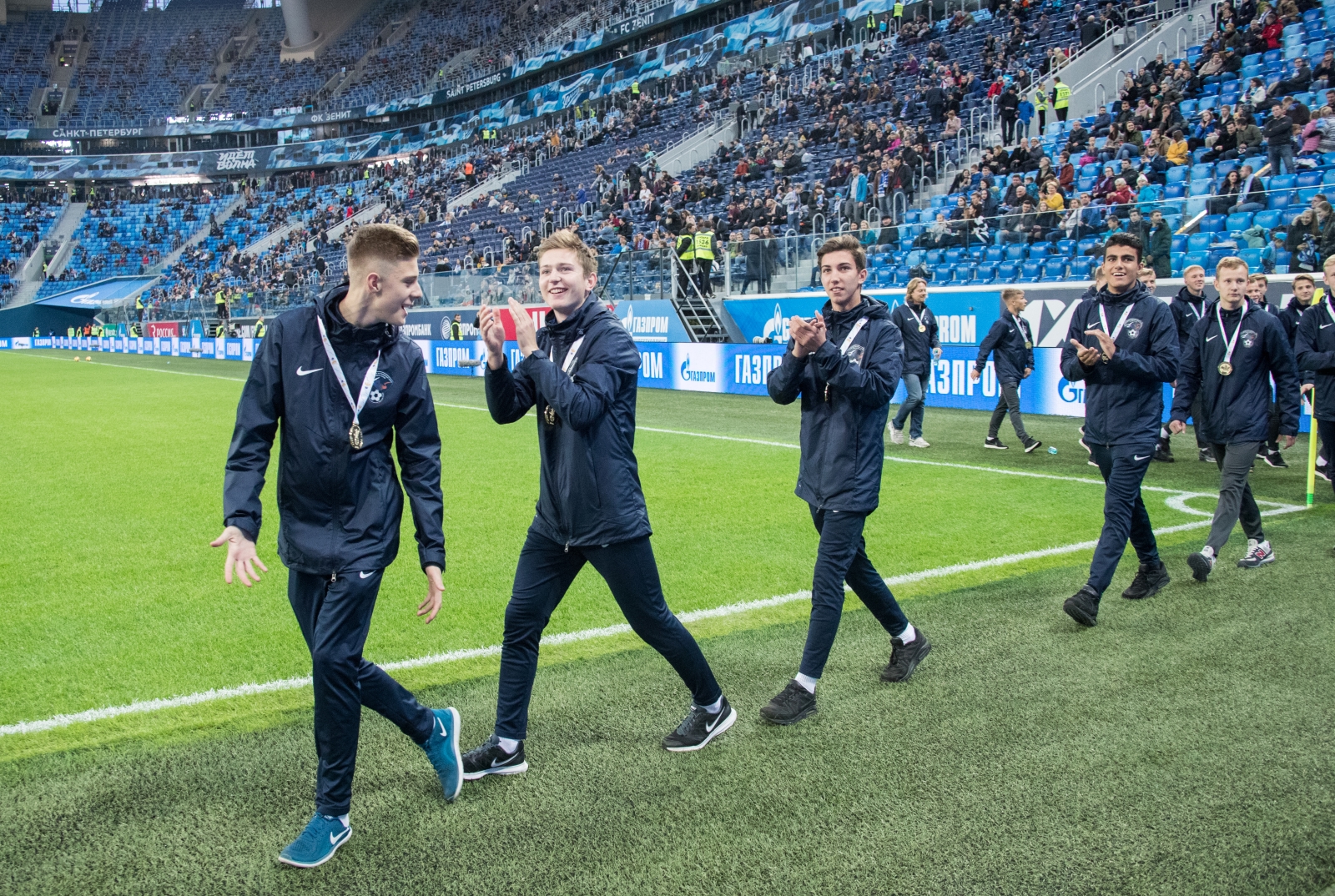 Чествование сборной Северо-Запада на матче «Зенит» — «Шальке 04»