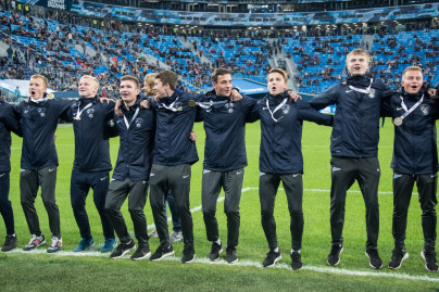 Чествование сборной Северо-Запада на матче «Зенит» — «Шальке 04»