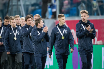 Чествование сборной Северо-Запада на матче «Зенит» — «Шальке 04»