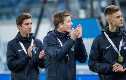 Чествование сборной Северо-Запада на матче «Зенит» — «Шальке 04»