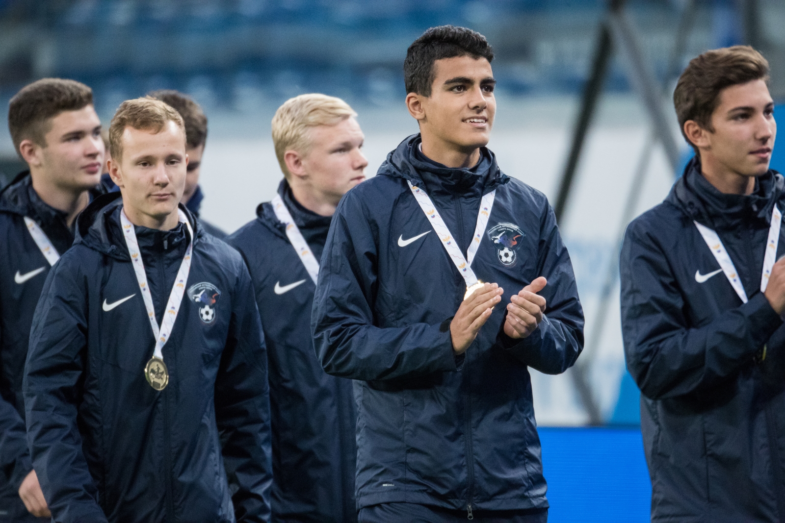 Чествование сборной Северо-Запада на матче «Зенит» — «Шальке 04»