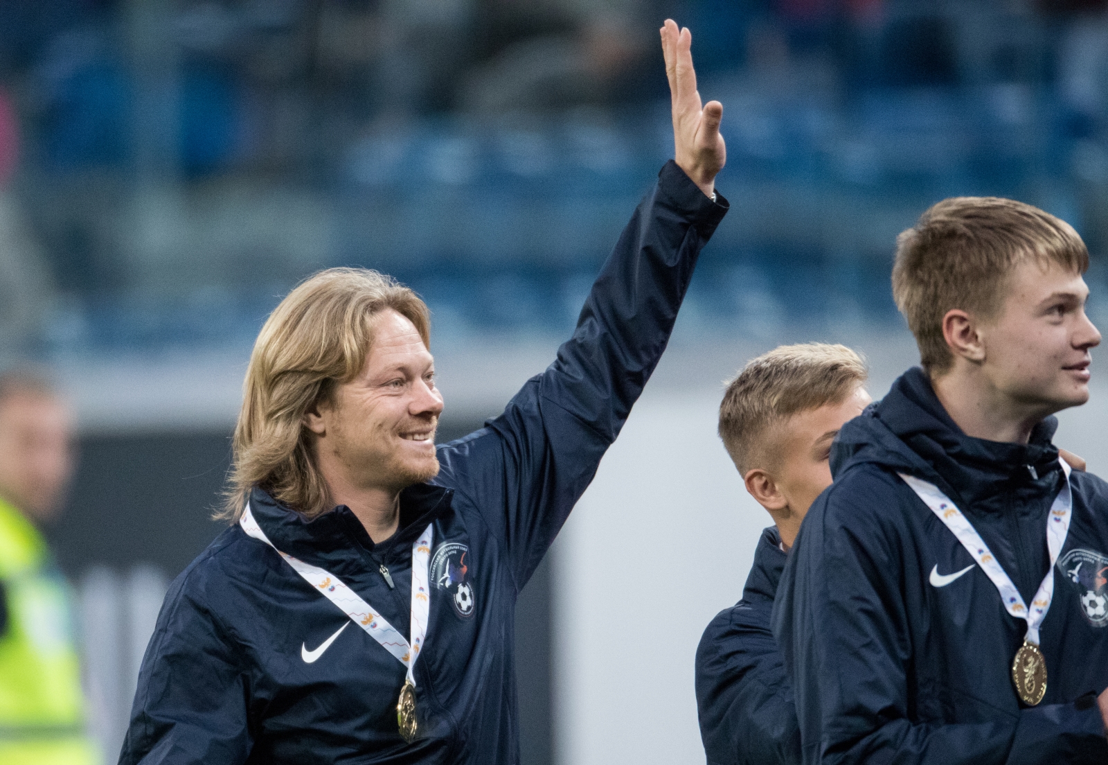 Чествование сборной Северо-Запада на матче «Зенит» — «Шальке 04»