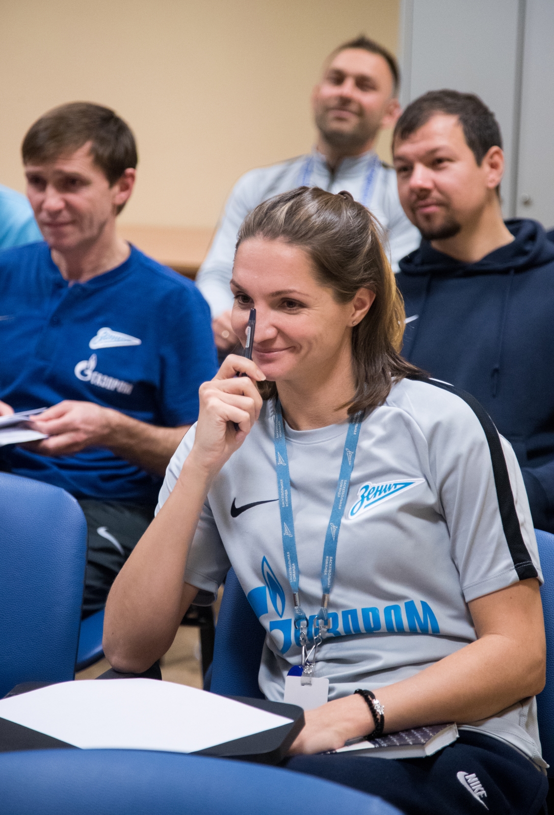 Тренеры основного состава «Зенита» прочитали лекцию в «Газпром»-Академии