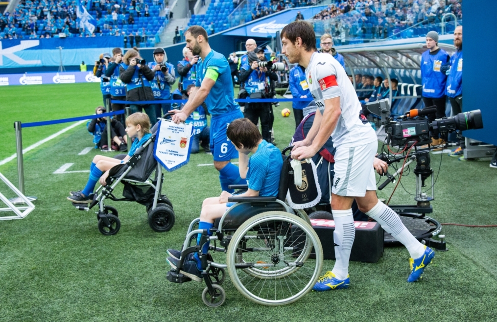 Группа поддержки «Зенит Фан» на матче «Зенит» — «Уфа»