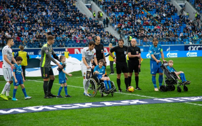 Группа поддержки «Зенит Фан» на матче «Зенит» — «Уфа»